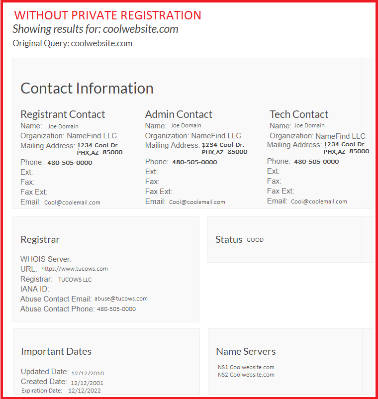 WHOIS Looking at Your Information? Try a Private Domain Registration