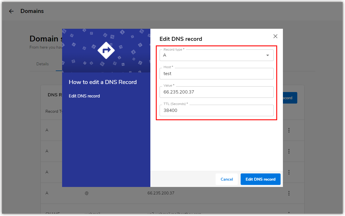 Enter the appropriate information to resolve the respective records you need