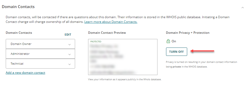 Checkout Domain order