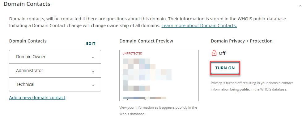 Checkout Domain order