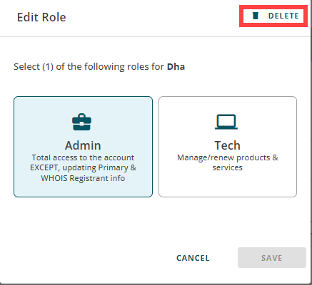 DCOM Accounts and Users -Delete