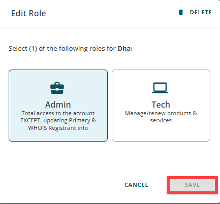 DCOM Accounts and Users - Edit Roles
