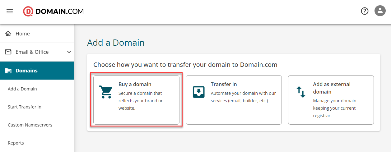Checkout Domain order