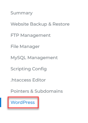 Foundation Control Panel - WordPress Option