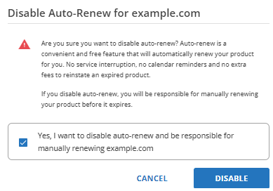 Domain Registration: How To Change Domain Auto Renewal Settings