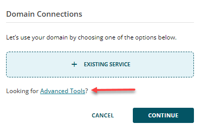 Advanced Tools link