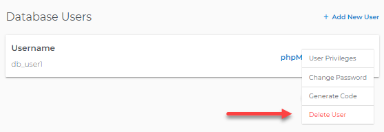 Delete user