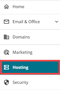 Hosting tab