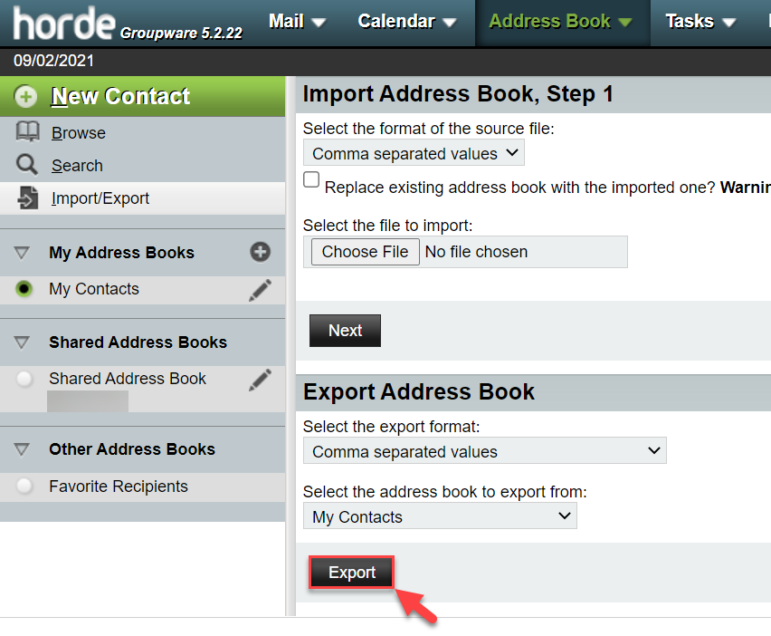 horde-import-export-address-book-export-save