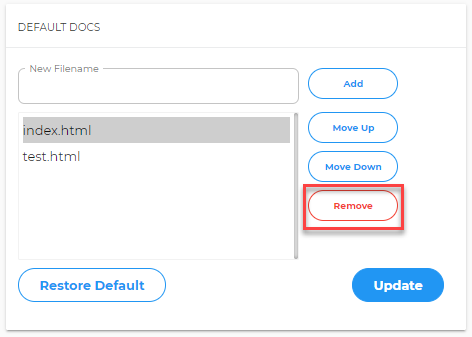 Remove Option