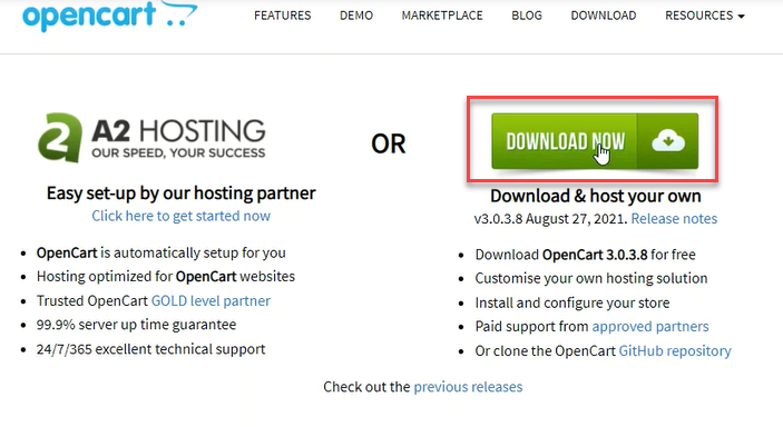 Download OpenCart Files