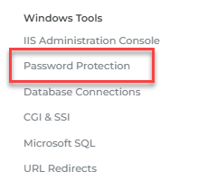 Password Protection option