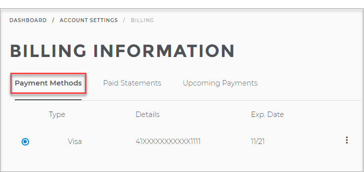 Billing Information