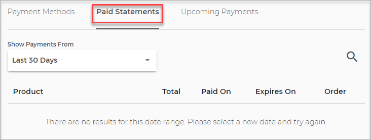 paid statements