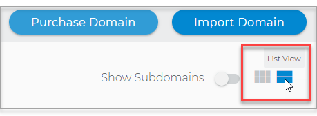 Domains Tab