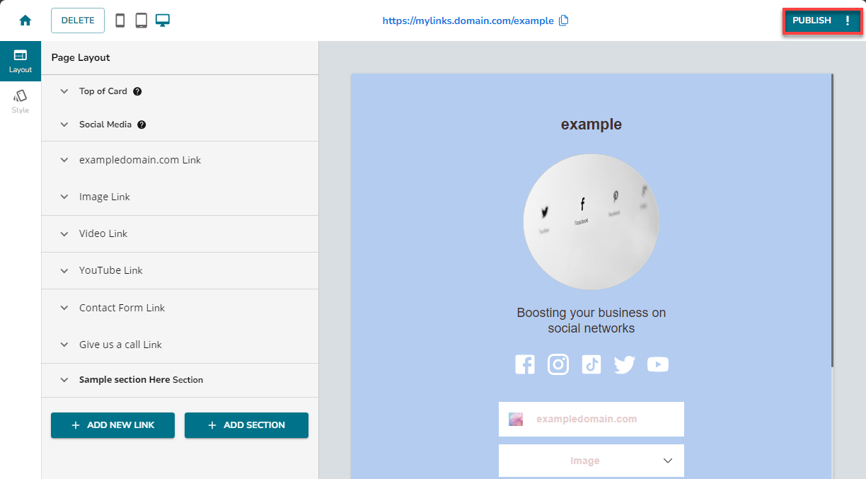 Marketing - MyLinks Publish