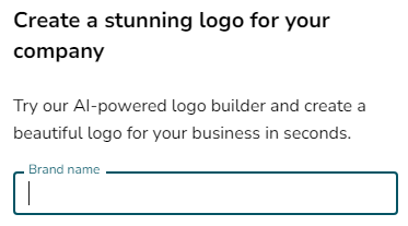 Create a Logo in LogoBuilder - Brand Name field