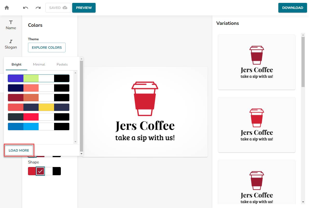 Image showing Color Swatch Options