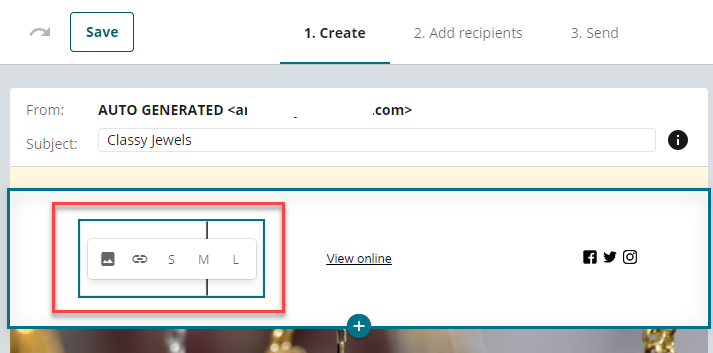 Create Email Campaign Edit Template Email Logo