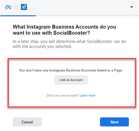 Marketing SocialBooster Business Account
