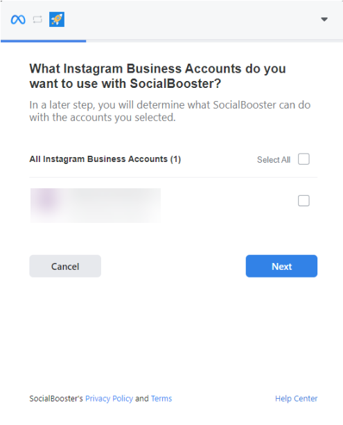 Marketing SocialBooster Business Account