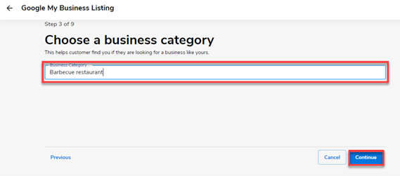 Marketing SocialBooster Connect Google - Add Business Category