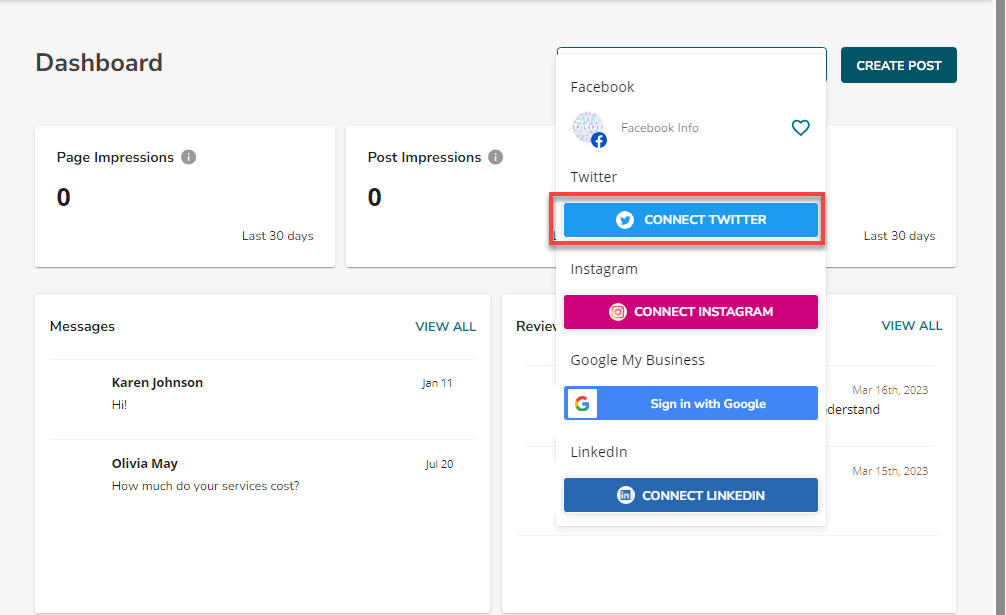 Marketing SocialBooster Connect Twitter