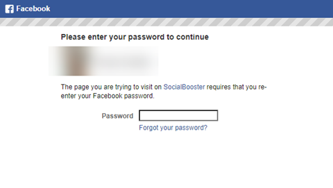 Marketing SocialBooster Facebook Login