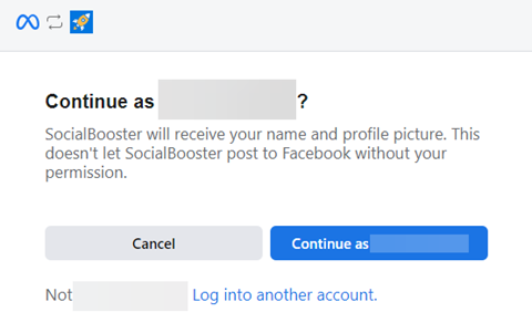 Marketing SocialBooster Facebook Login