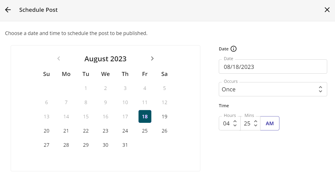 SocialBooster - Create Recurring Post