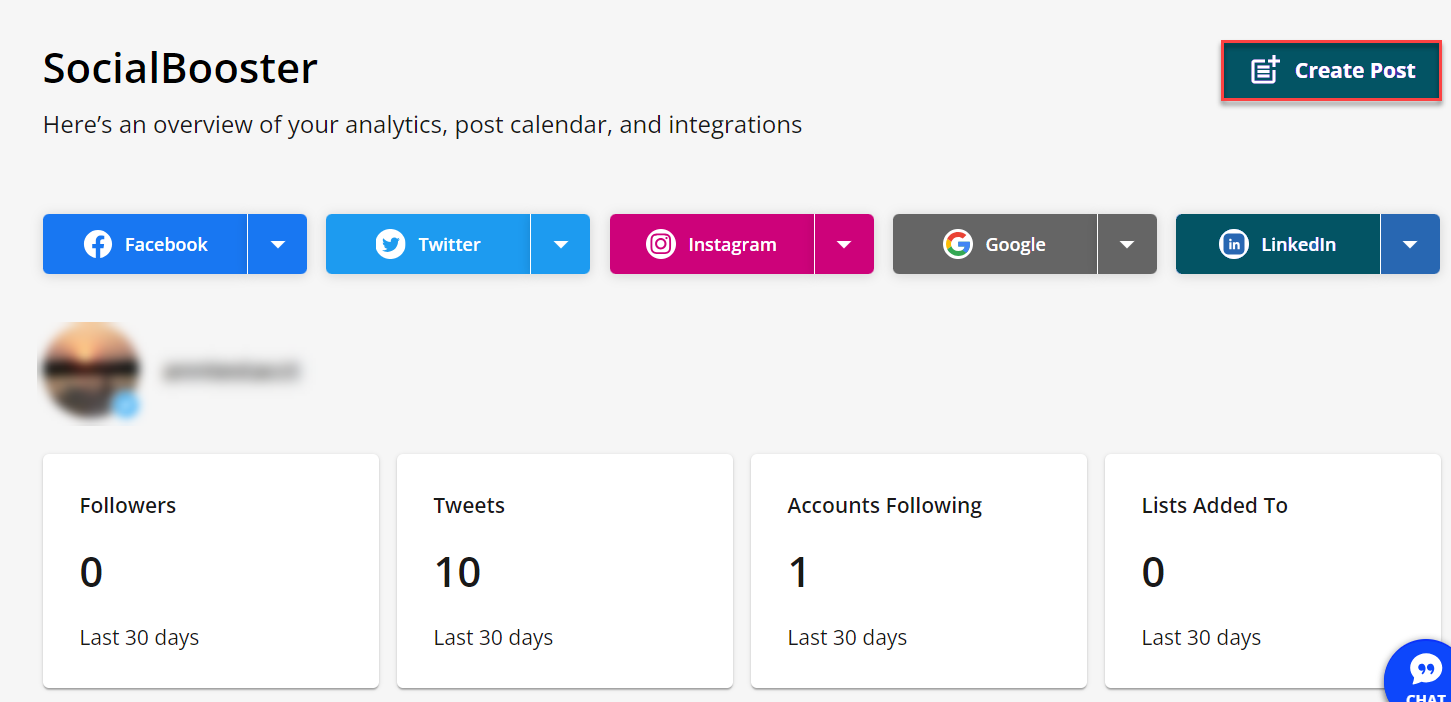 SocialBooster - Create Post