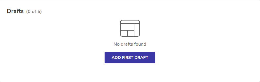 Add first draft button