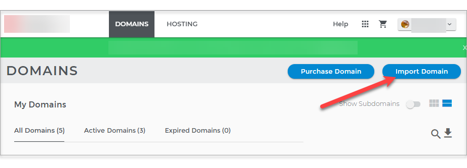 Transfer a Domain to