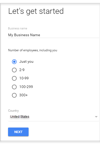 Enter your business name