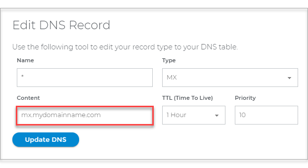 Old man reservoir Marked How to Update MX Records - Mail Exchange Record - DNS Management |  Domain.com