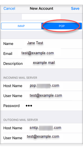 Email Client Setup: Apple iOS 11 13 | iPage
