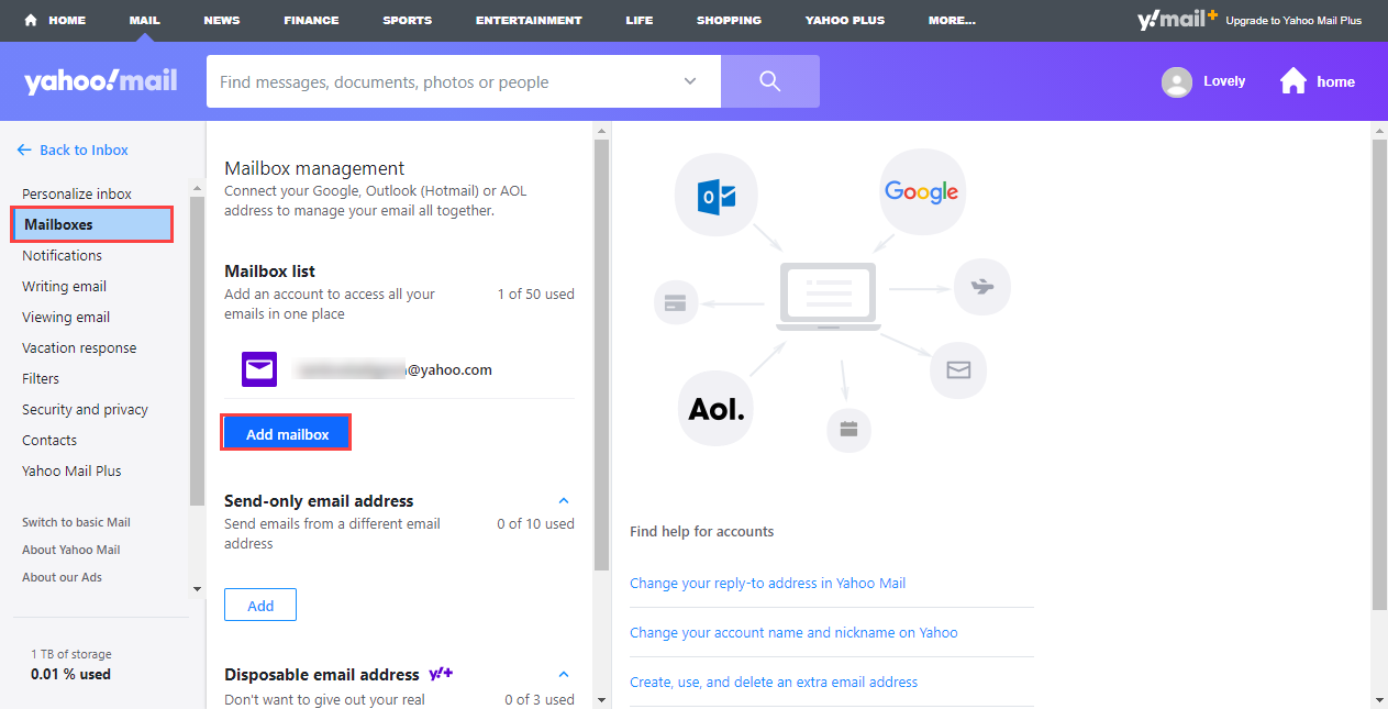 mailbird setup for yahoo email