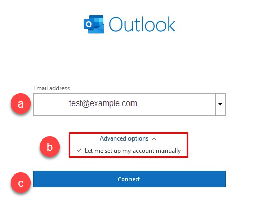 ipage email setup for outlook