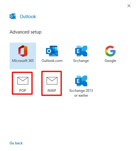 Setting up mail in Microsoft Outlook – Support