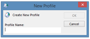 Enter a Profile Name