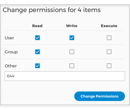 change permissions