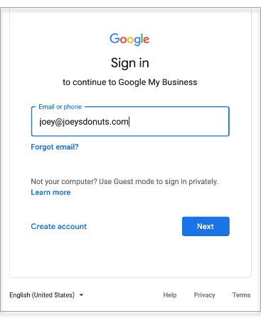 Enter your email address or phone number