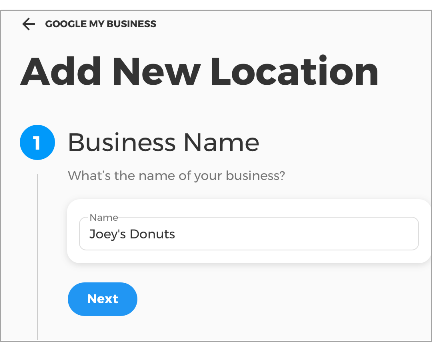 add your business location