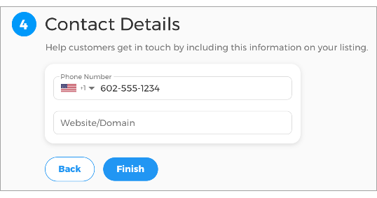 Enter your physical store or office location