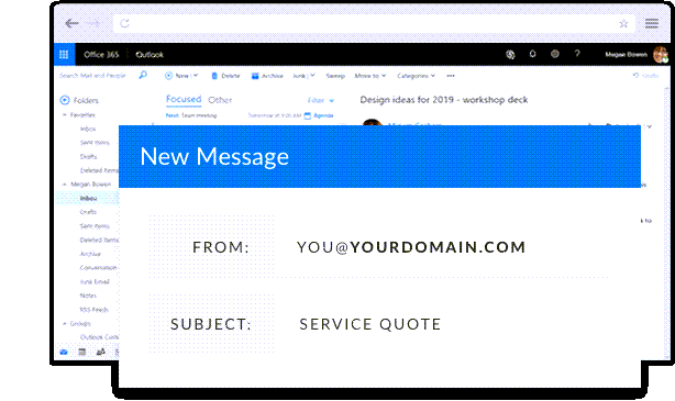 Matching email and domain