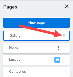 Rearrange pages