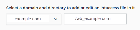 select the domain and directory