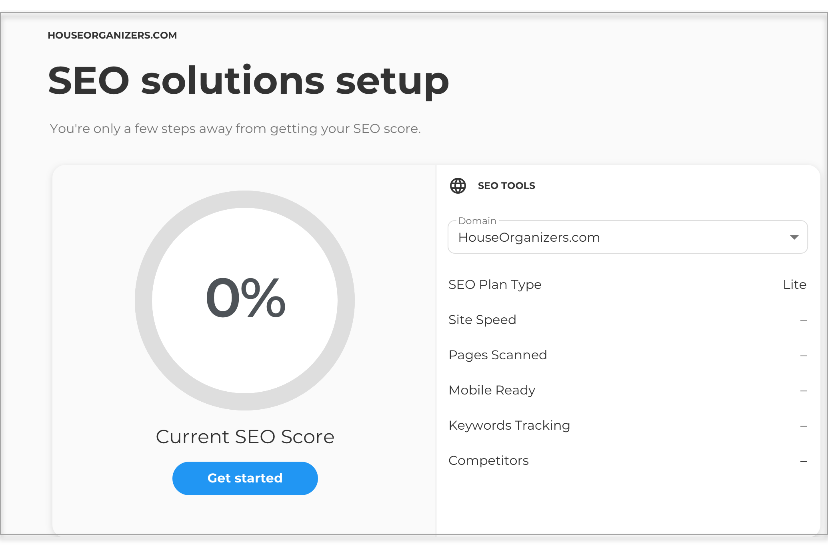 click on the Get Started button
