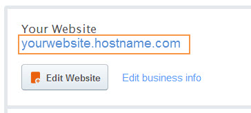 click the link Your Website