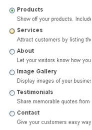 Click the page you want to create